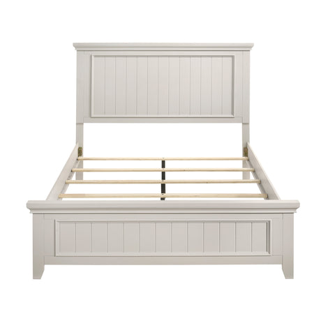 Donahue White King Panel Bed by Homelegance at Eve Furniture