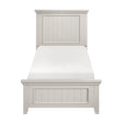 Donahue White Twin Panel Bed by Homelegance at Eve Furniture
