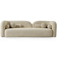 Donna Ivory Japandi Style Boucle Sofa by Ashcroft Imports at Eve Furniture
