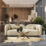 Donna Ivory Japandi Style Boucle Sofa by Ashcroft Imports at Eve Furniture