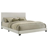 Dorian Cream Upholstered California King Panel Bed by Coaster at Eve Furniture