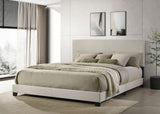 Dorian Cream Upholstered California King Panel Bed by Coaster at Eve Furniture