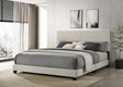 Dorian Cream Upholstered Eastern King Panel Bed by Coaster at Eve Furniture