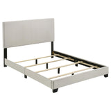 Dorian Cream Upholstered Full Panel Bed by Coaster at Eve Furniture