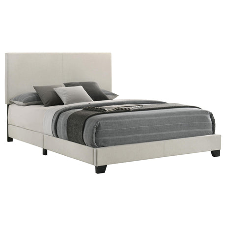 Dorian Cream Upholstered Queen Panel Bed by Coaster at Eve Furniture