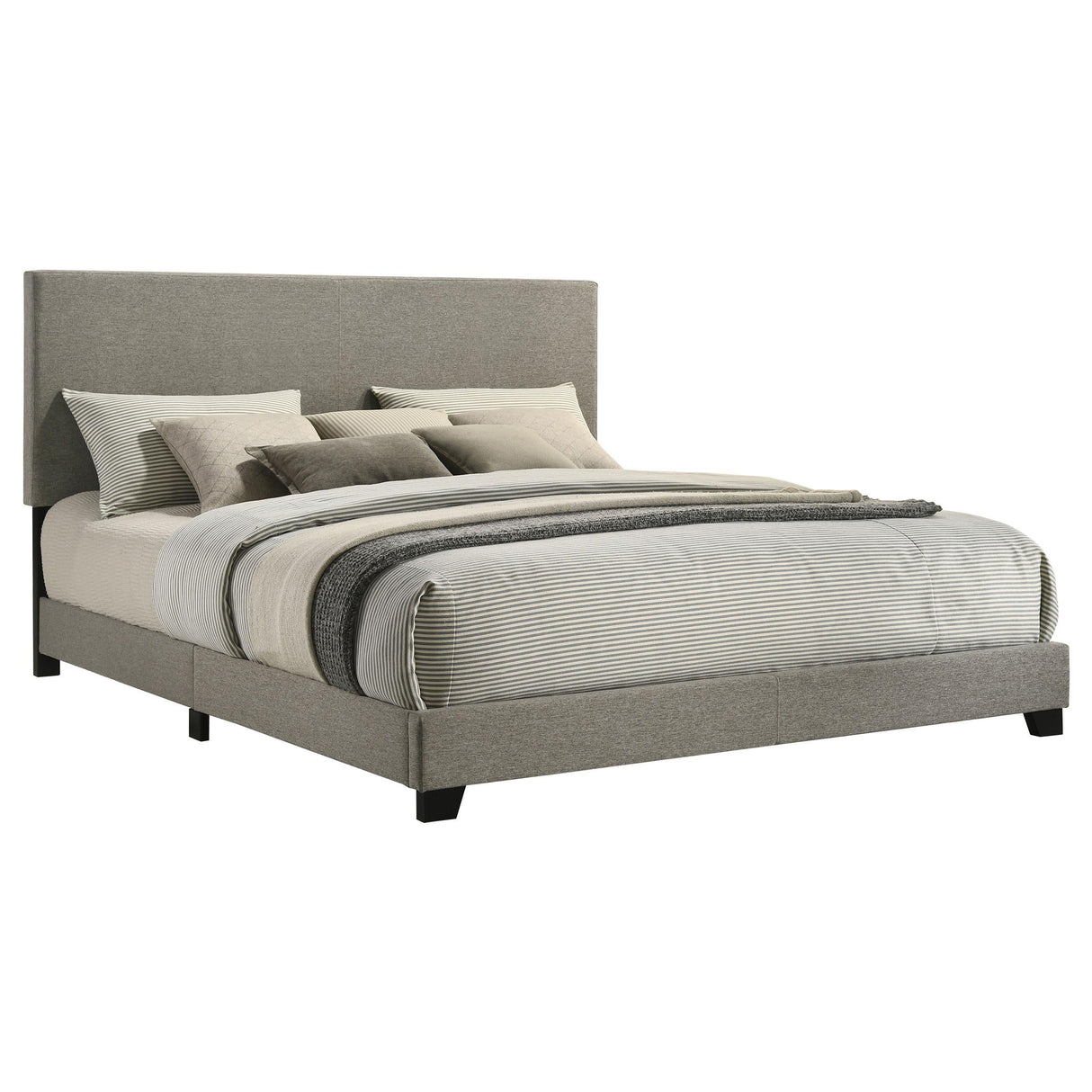 Dorian Taupe Upholstered California King Panel Bed by Coaster at Eve Furniture