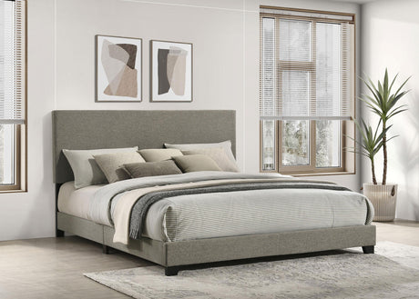 Dorian Taupe Upholstered California King Panel Bed by Coaster at Eve Furniture
