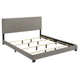 Dorian Taupe Upholstered Eastern King Panel Bed by Coaster at Eve Furniture
