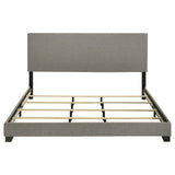 Dorian Taupe Upholstered Eastern King Panel Bed by Coaster at Eve Furniture