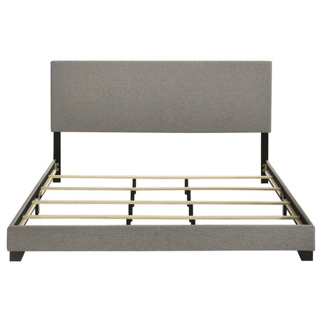 Dorian Taupe Upholstered Eastern King Panel Bed by Coaster at Eve Furniture