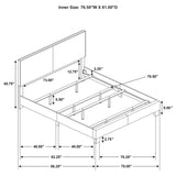 Dorian Taupe Upholstered Eastern King Panel Bed by Coaster at Eve Furniture