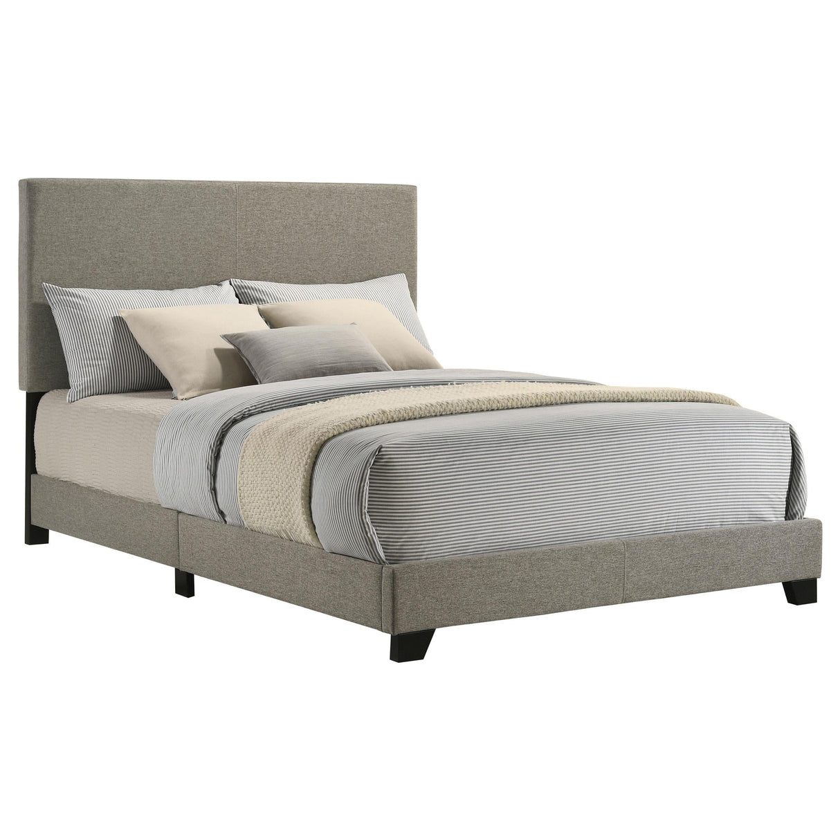 Dorian Taupe Upholstered Full Panel Bed by Coaster at Eve Furniture