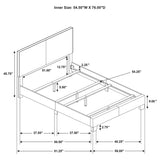 Dorian Taupe Upholstered Full Panel Bed by Coaster at Eve Furniture