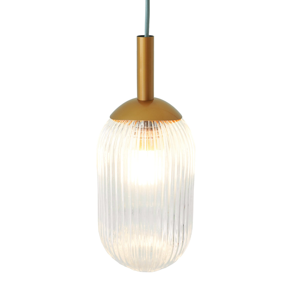 Dover Pendant Lamp - Bronze and Clear by Ashcroft Imports at Eve Furniture