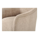 Drava Beige Rolling Dining Chair by Moe's Home at Eve Furniture