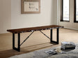 Dulce Walnut/Black Bench by Furniture of America at Eve Furniture
