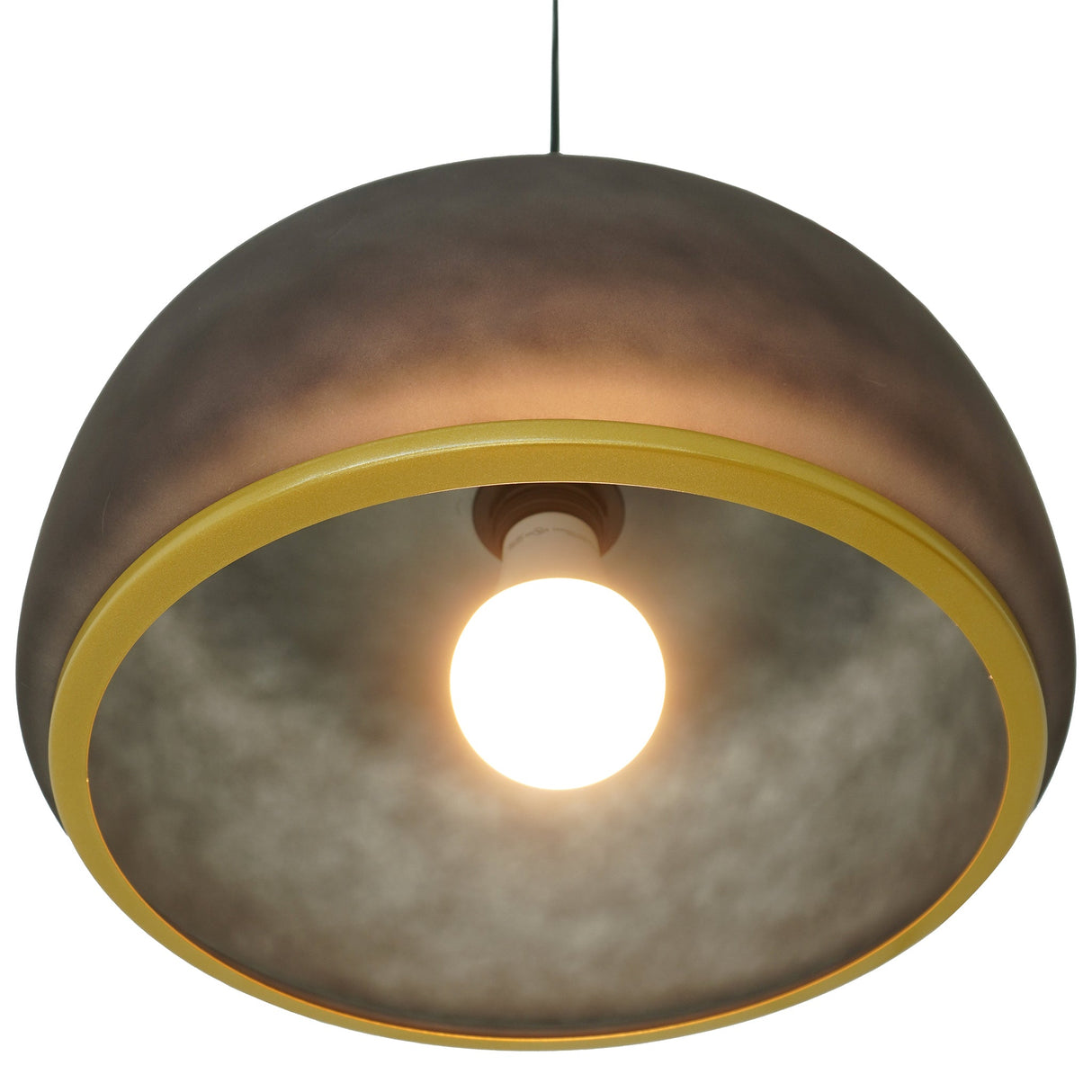 Dune Pendant Lamp - Black Sprayed and Gold by Ashcroft Imports at Eve Furniture