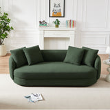 Dylan Modern French Olive Green Boucle Sofa by Ashcroft Imports at Eve Furniture
