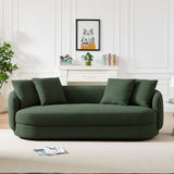Dylan Modern French Olive Green Boucle Sofa by Ashcroft Imports at Eve Furniture