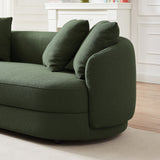 Dylan Modern French Olive Green Boucle Sofa by Ashcroft Imports at Eve Furniture