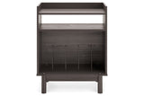 Brymont Dark Gray Turntable Accent Console