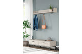 Socalle Natural Bench with Coat Rack