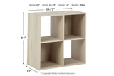 Socalle Light Natural Four Cube Organizer