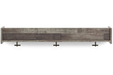 Neilsville Multi Gray Wall Mounted Coat Rack with Shelf