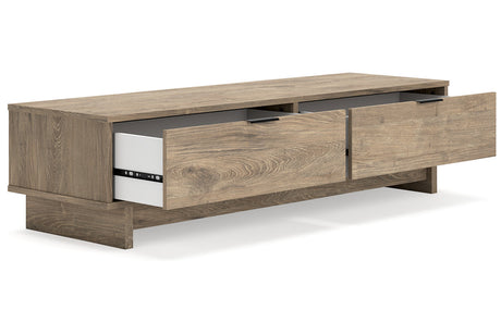 Oliah Natural Storage Bench by Ashley - Eve Furniture