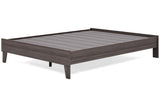 Brymont Dark Gray Queen Platform Bed