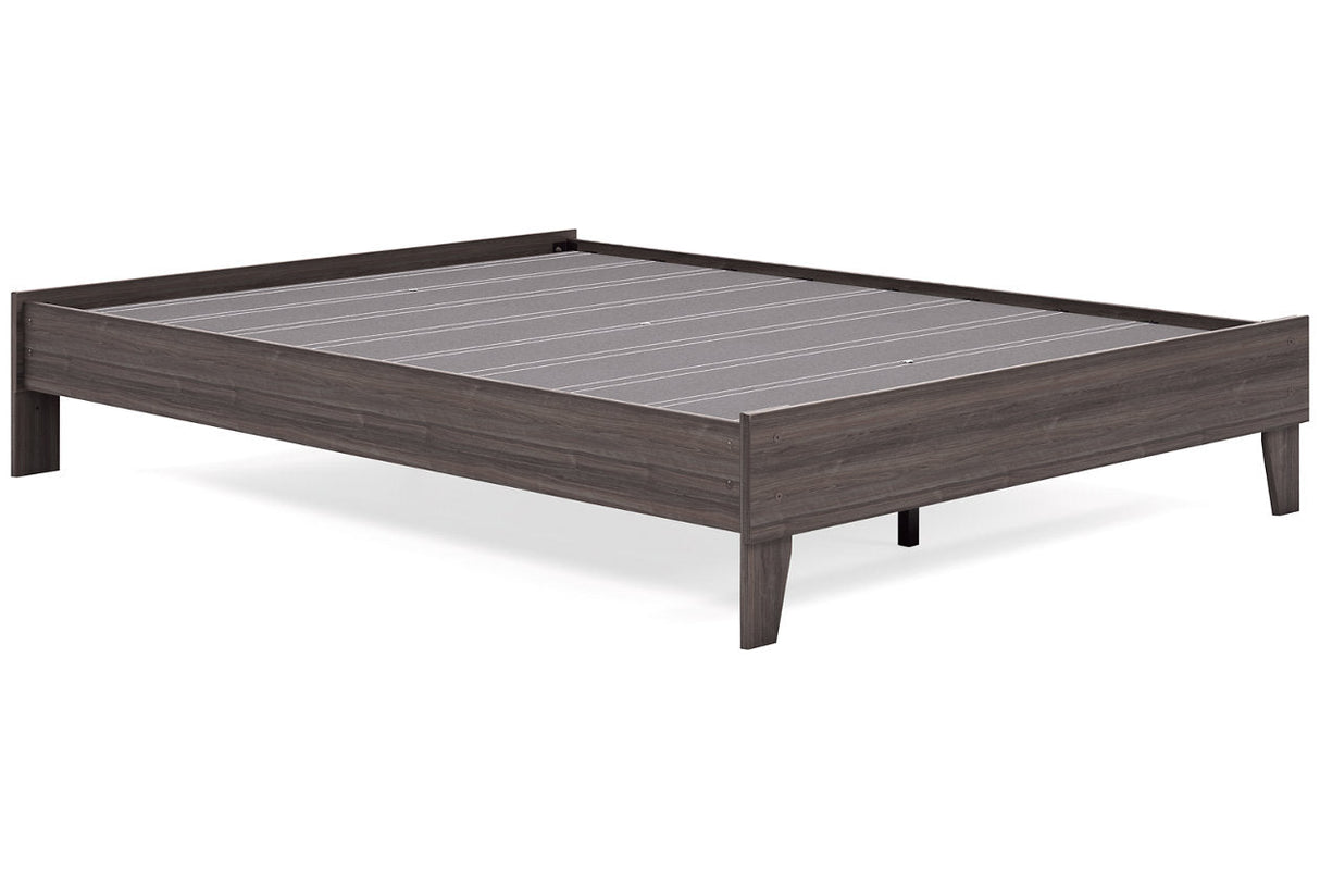 Brymont Dark Gray Queen Platform Bed