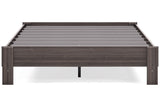 Brymont Dark Gray Queen Platform Bed