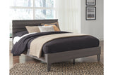 Brymont Dark Gray Queen Panel Platform Bed