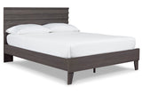 Brymont Dark Gray Queen Panel Platform Bed