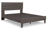 Brymont Dark Gray Queen Panel Platform Bed