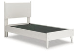 Aprilyn White Twin Panel Bed