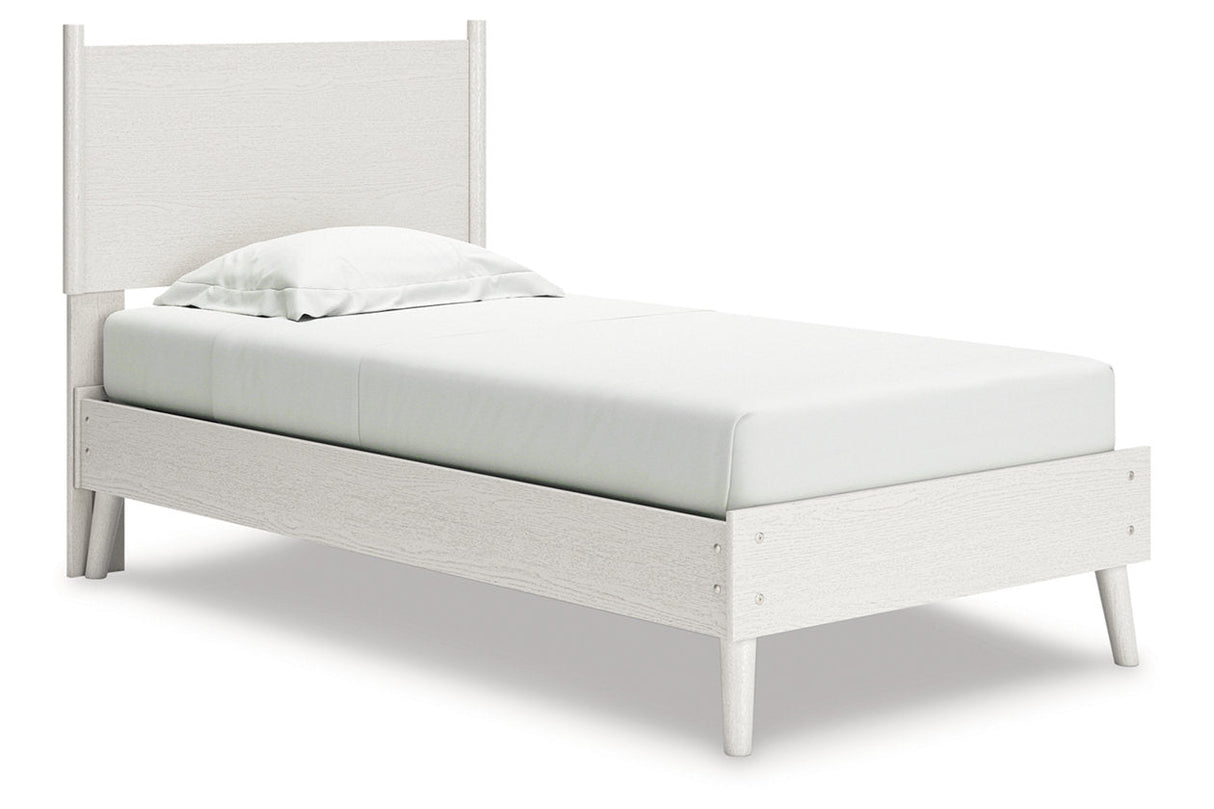 Aprilyn White Twin Panel Bed