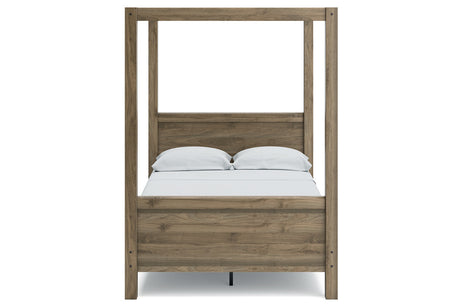 Aprilyn Honey Full Canopy Bed