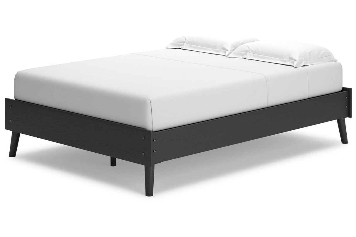 Charlang Black Full Platform Bed