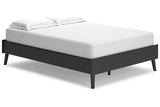 Charlang Black Full Platform Bed