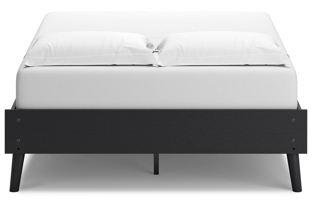 Charlang Black Full Platform Bed