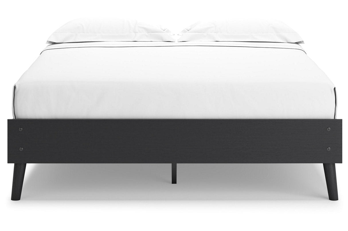 Charlang Black Queen Platform Bed