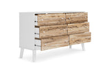 Piperton Two-tone Brown/White Dresser