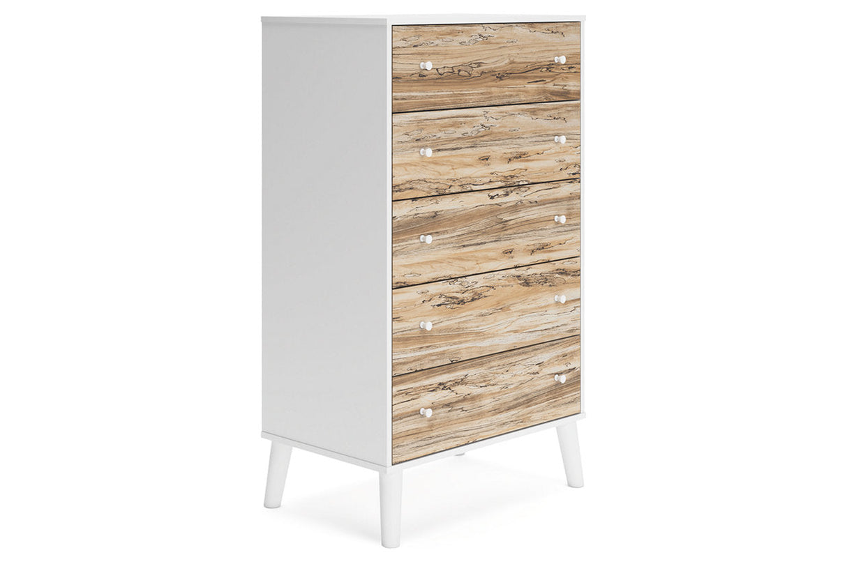 Piperton Two-tone Brown/White Chest of Drawers