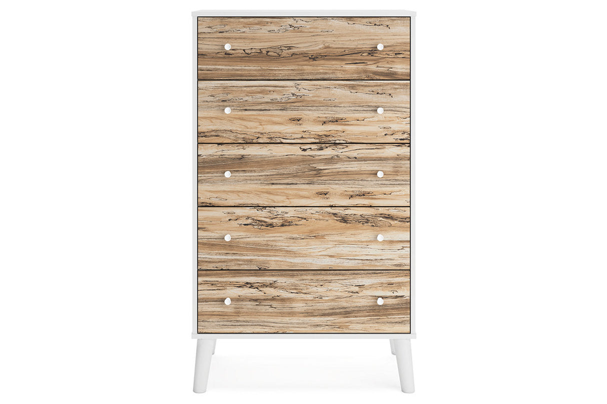 Piperton Two-tone Brown/White Chest of Drawers