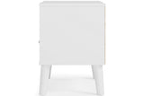 Piperton Two-tone Brown/White Nightstand