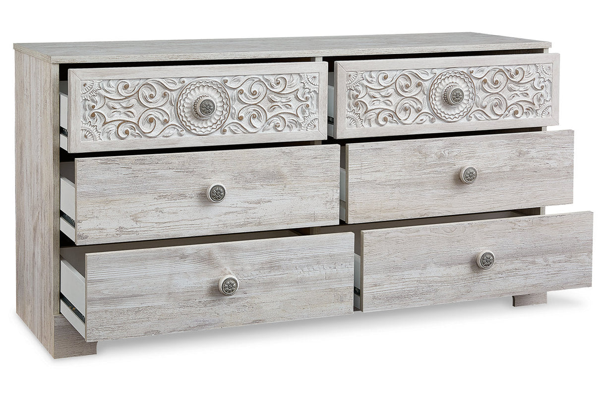 Paxberry Whitewash Dresser