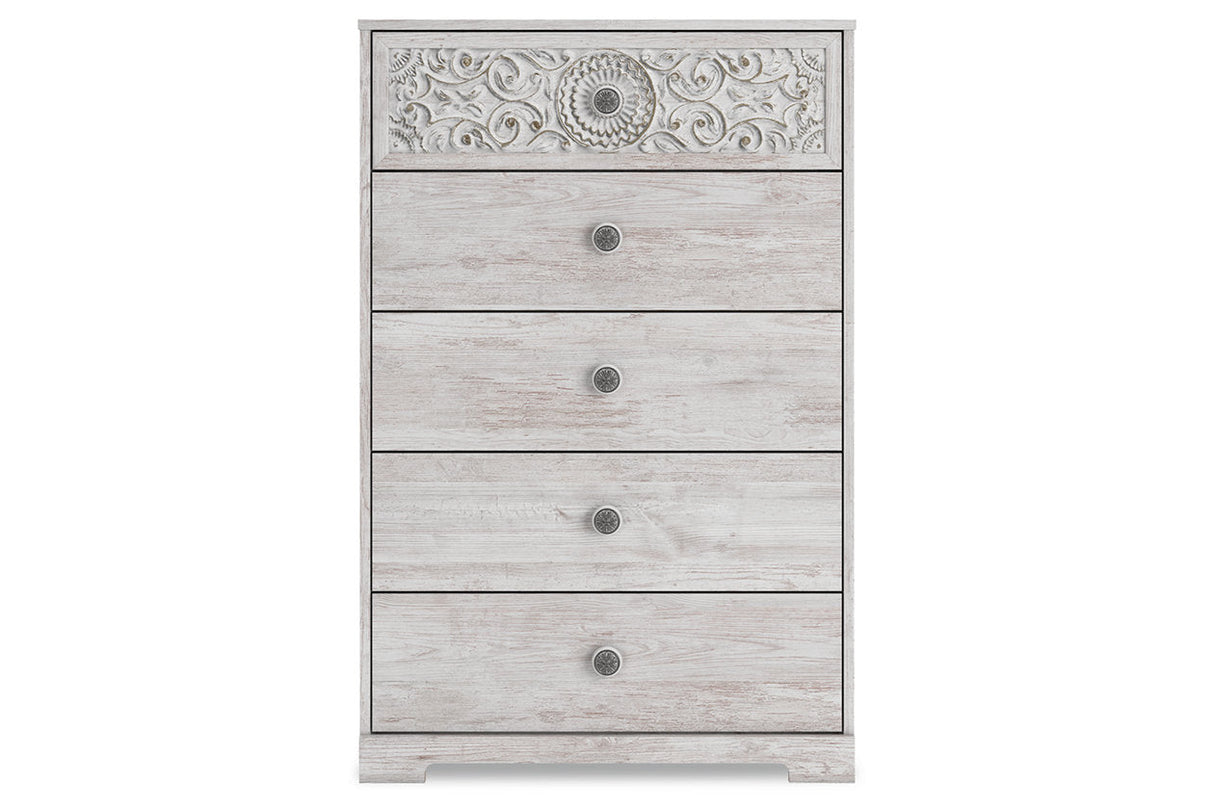 Paxberry Whitewash Chest of Drawers