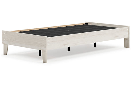 Socalle Light Natural Twin Platform Base Bed by Ashley at Eve Furniture
