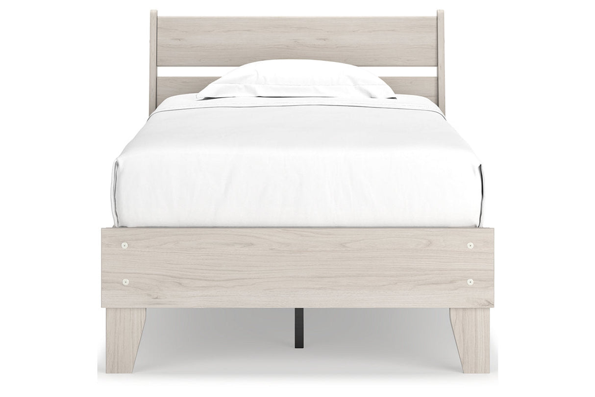 Socalle Natural Twin Panel Platform Bed